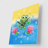 Het vierkante klokloopkikkerontwerp van het Kind v Klok (Hoek)