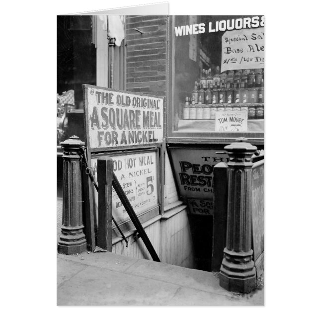 Het Vijf-cent restaurant, 1915 (Voorkant)