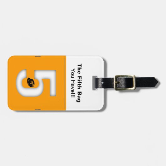 Het vijfde Bagagelabel van de zakdouane Monogram R (Voorkant horizontaal)