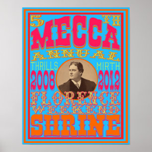 Het vijfde jaarlijkse weekeinde van de Mekka-krimp Poster