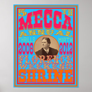 Het vijfde jaarlijkse weekeinde van de Mekka-krimp Poster