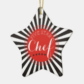 het vijfsterren ornament van de chef-kok culinaire (Links)