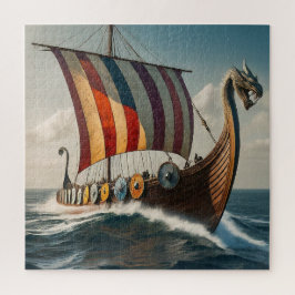 Het Viking Long schip Legpuzzel