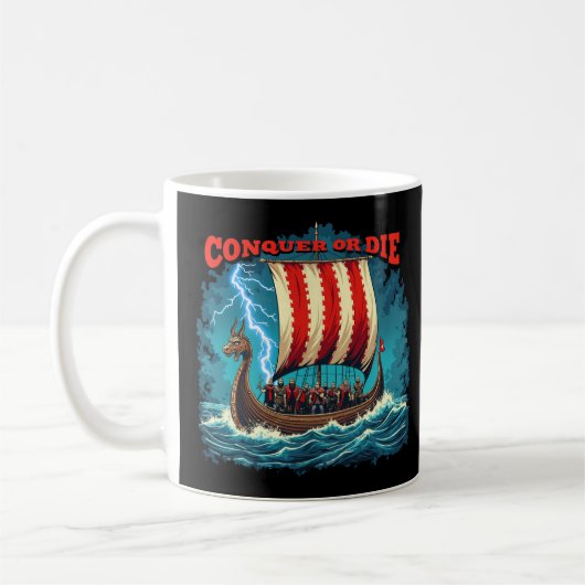 Het Vikingschip Nordic Warrior verovert of sterft Koffiemok (Links)