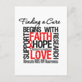 Het vinden van een Cure voor HIV Briefkaart (Voorkant)
