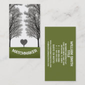 Het vinden van Liefde Matchmaker Visitekaartje (Voorkant / Achterkant)