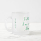 Het vinden van Lilacs - Bolly, elke dag Matglas Koffiemok (Links)