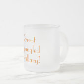 Het vinden van Lilacs - Grote Spangled Fritillary  Matglas Koffiemok (Voorkant rechts)