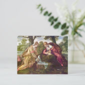 Het vinden van Mozes door Tintoretto Briefkaart (Staand voorkant)