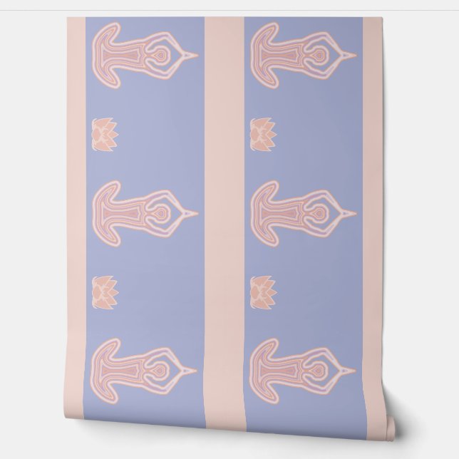 Het vinden van Nirvana Wallpaper Border Winter Blu Behang (Afrollen)