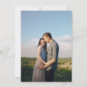 Het vinden van u moderne bruiloft film poster kaart (Achterkant)