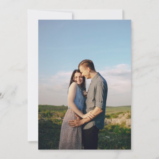 Het vinden van u moderne bruiloft film poster kaart (Achterkant)