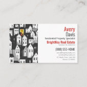 Het vinden van uw perfecte huis onroerend goed visitekaartje (Voorkant)