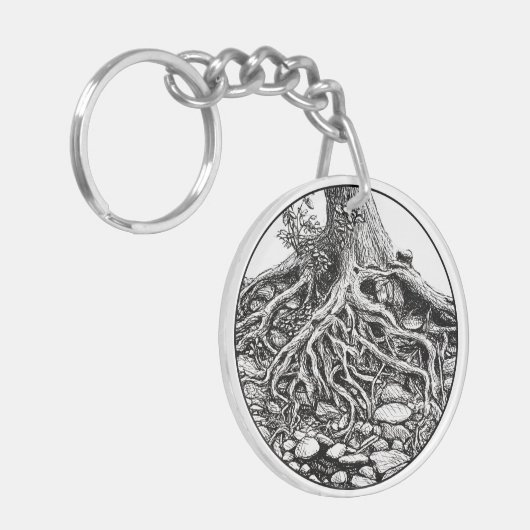 Het vinden van uw Roots Tree Sleutelhanger (Voorkant Links)