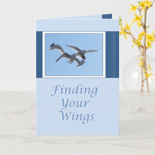 Het vinden van Uw Vleugels Kaart (Gele Bloem)