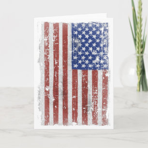 Het vintage Amerikaanse Art. van de Vlag Kaart