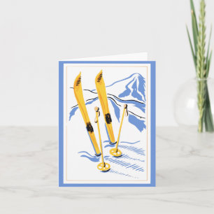 Het vintage Art. van de Ski Kaart