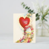 Het vintage Begroeten van Valentijn Feestdagenkaart (Staand voorkant)