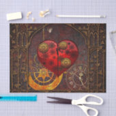 Het vintage Behang van Harten Steampunk Tissuepapier (Craft)