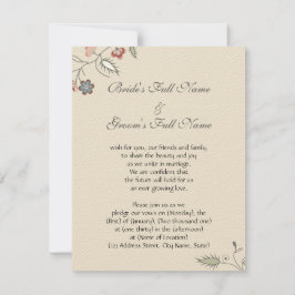 Het vintage Bloemen Scherpen Kaart