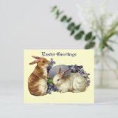 Het vintage Briefkaart van de Groeten van Pasen (Staand voorkant)