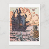 Het vintage Briefkaart van de Illustratie (Voorkant)