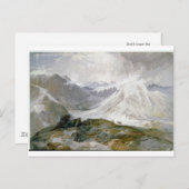 Het vintage Briefkaart van de Illustratie van de (Voorkant / Achterkant)