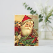 Het vintage Briefkaart van de Kerstman (Staand voorkant)