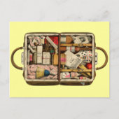 Het vintage Briefkaart van de Koffer (Voorkant)