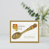 Het vintage Briefkaart van de Thanksgiving (Staand voorkant)