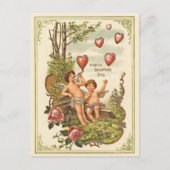 Het vintage Briefkaart van de Valentijnsdag (Voorkant)