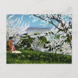 Het vintage Briefkaart van de Vallei van Santa