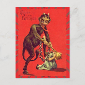 Het vintage Briefkaart van Gruss Vom Krampus