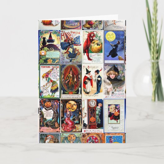 Het Vintage Briefkaart van Halloween (Voorkant)