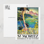 Het vintage Briefkaart van het Poster van de (Voorkant / Achterkant)