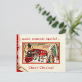 Het vintage Briefkaart van het Station van (Staand voorkant)