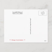 Het vintage Briefkaart van het Station van (Achterkant)