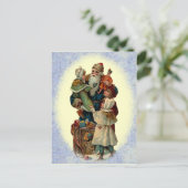 Het vintage Briefkaart van Kerstman (Staand voorkant)