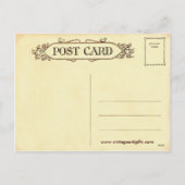 Het vintage Briefkaart van Kerstman (Achterkant)