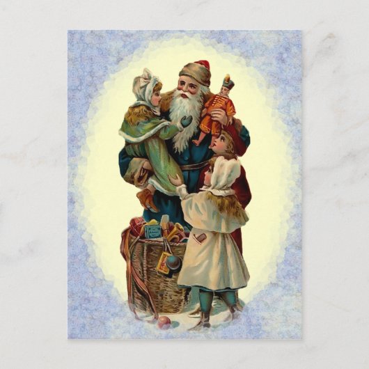 Het vintage Briefkaart van Kerstman (Voorkant)