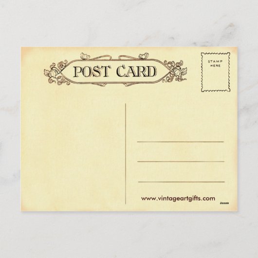 Het vintage Briefkaart van Kerstman (Achterkant)