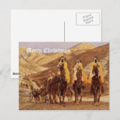 Het vintage Briefkaart van Kerstmis (Voorkant / Achterkant)