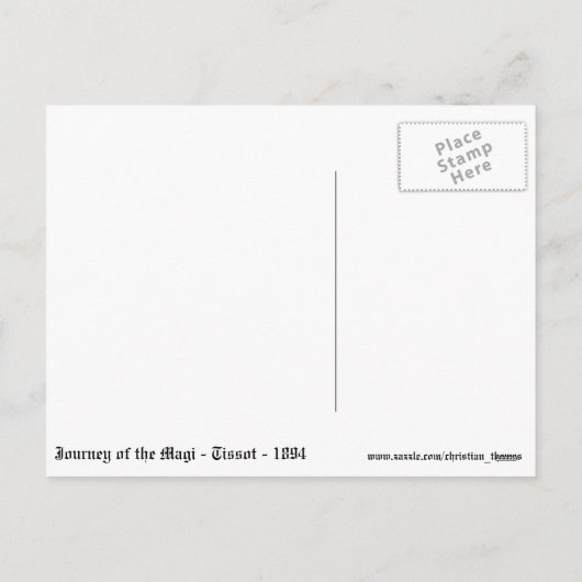 Het vintage Briefkaart van Kerstmis (Achterkant)