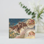 Het vintage Briefkaart van Kerstmis (Staand voorkant)