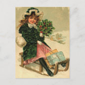 Het vintage Briefkaart van Kerstmis (Voorkant)