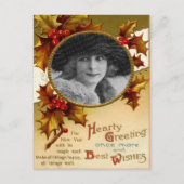 Het vintage Briefkaart van Kerstmis (Voorkant)