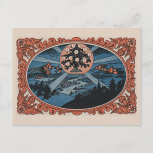 Het vintage briefkaart van Kerstmis: De kerstster