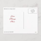 Het vintage Briefkaart van Kerstmis van Katten (Achterkant)