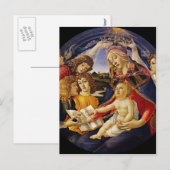 Het vintage Briefkaart van Kerstmis van Madonna (Voorkant / Achterkant)
