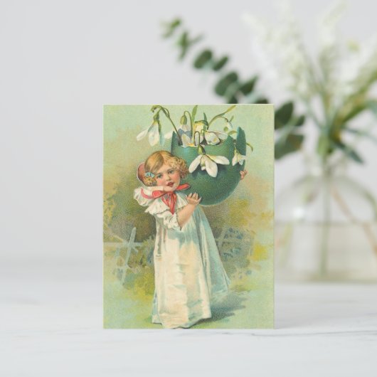 Het vintage Briefkaart van Pasen (Staand voorkant)